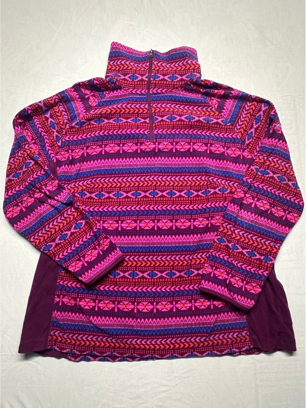 Columbia Glacial Fleece III 1/2 Zip Aztec Hiking Fleece Women's XXL EUC